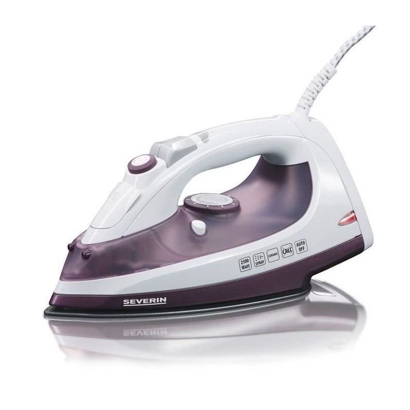 SEVERIN BA3210 Fer vapeur - 2500W - Semelle anti-adhésive revetement SEVERIN BA3210 Fer vapeur - 2500W - Semelle anti-adhésive revetement