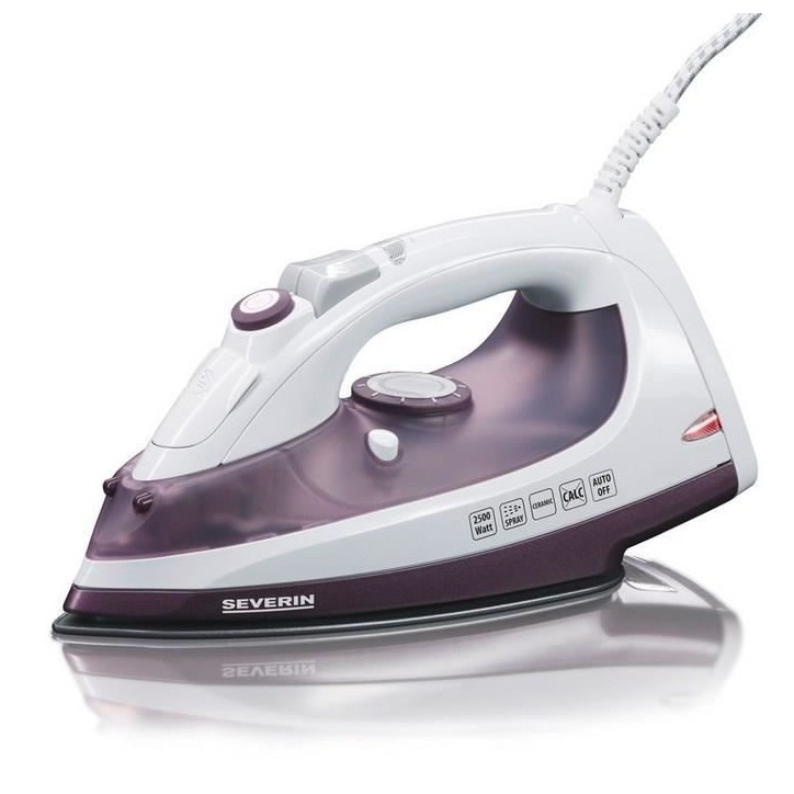SEVERIN BA3210 Fer vapeur - 2500W - Semelle anti-adhésive revetement céramique SEVERIN BA3210 Fer vapeur - 2500W - Semelle anti-adhésive revetement céramique