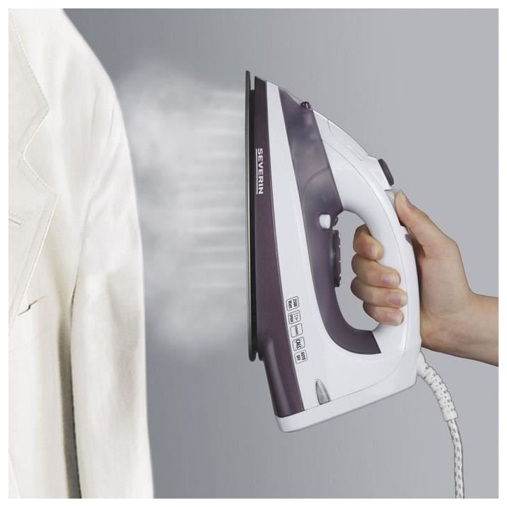 SEVERIN BA3210 Fer vapeur - 2500W - Semelle anti-adhésive revetement céramique SEVERIN BA3210 Fer vapeur - 2500W - Semelle anti-adhésive revetement céramique