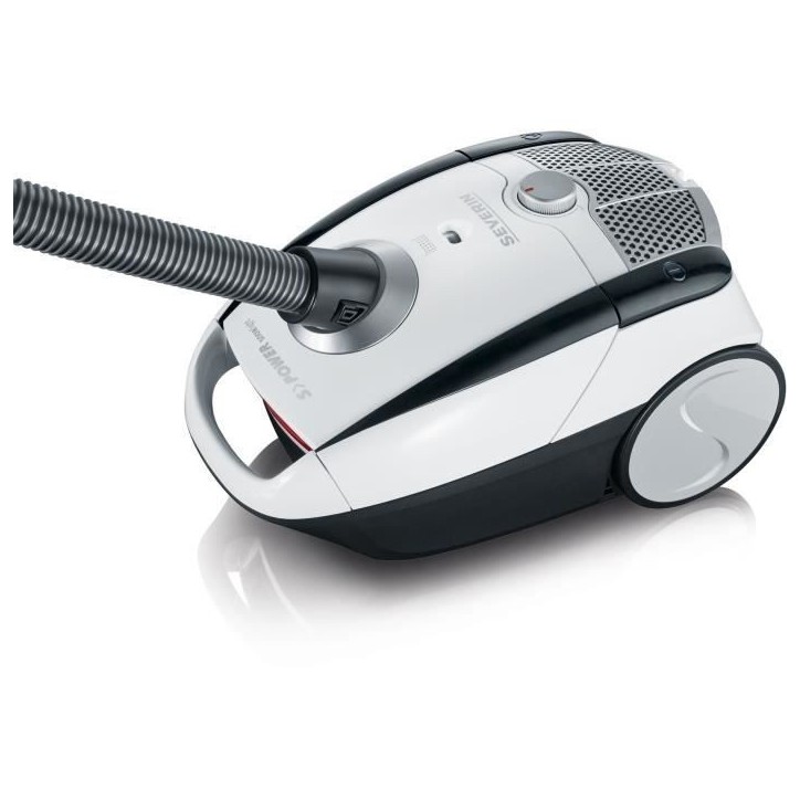 SEVERIN BC7035 Aspirateur avec sac, Capacité du sac microfibre a fermeture hygiénique : 2 L, Brosse soft sound + brosse parque