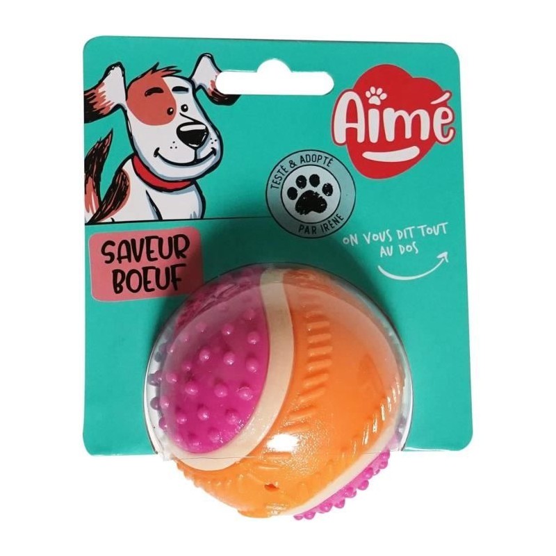 Balle pour chien - AIMÉ - 5 en 1 Saveur Boeuf Balle pour chien - AIMÉ - 5 en 1 Saveur Boeuf
