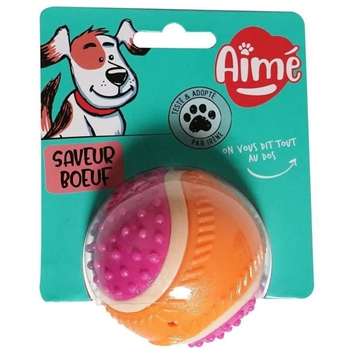 Balle pour chien - AIMÉ - 5 en 1 Saveur Boeuf