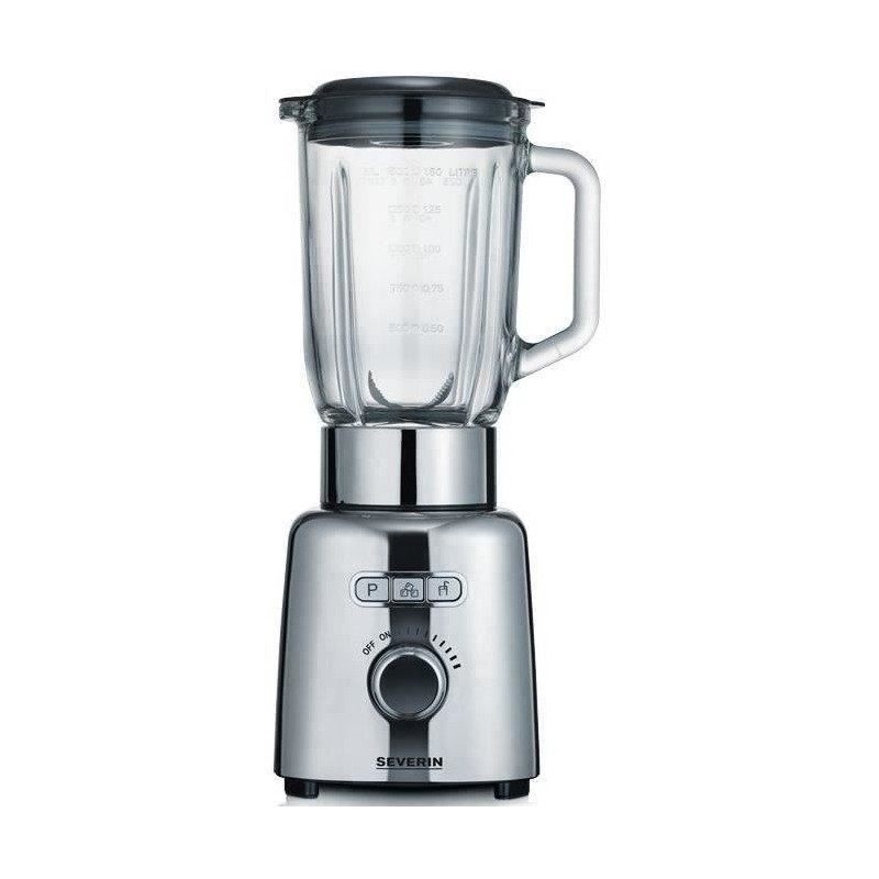 Blender- SEVERIN - SM3710 - 1000 W - Pichet en verre 1,5 L - Inox Blender- SEVERIN - SM3710 - 1000 W - Pichet en verre 1,5 L - Inox
