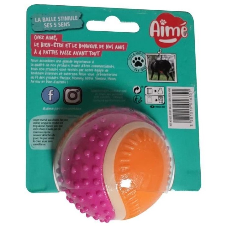 Balle pour chien - AIMÉ - 5 en 1 Saveur Boeuf