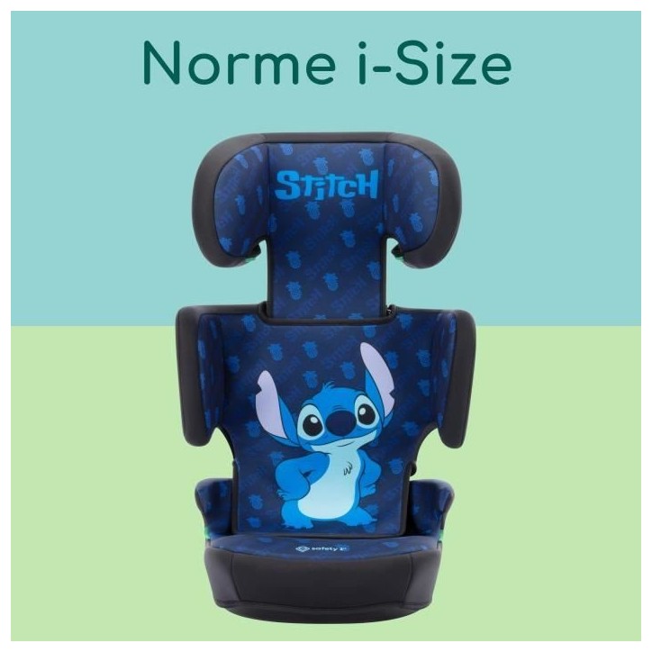 SAFETY 1st Disney© Siege auto Helia i-Safe i-Size Stitch, groupe 2/3, 3,5 ans a 10/12 ans, 15-36kg, Classic Stitch SAFETY 1st Disney© Siege auto Helia i-Safe i-Size Stitch, groupe 2/3, 3,5 ans a 10/12 ans, 15-36kg, Classic Stitch