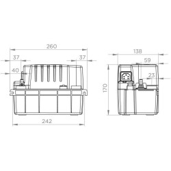 Pompe de relevage de condensats - SFA - Sanicondens Pro V02 - 45 dBA -