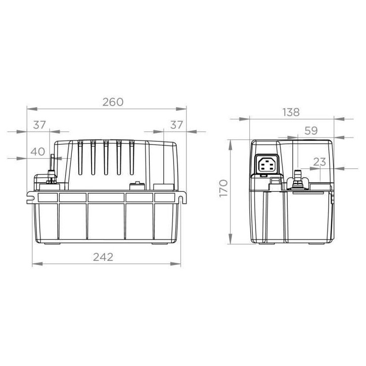 Pompe de relevage de condensats - SFA - Sanicondens Pro V02 - 45 dBA - Chaudiere / Climatisation Pompe de relevage de condensats - SFA - Sanicondens Pro V02 - 45 dBA - Chaudiere / Climatisation