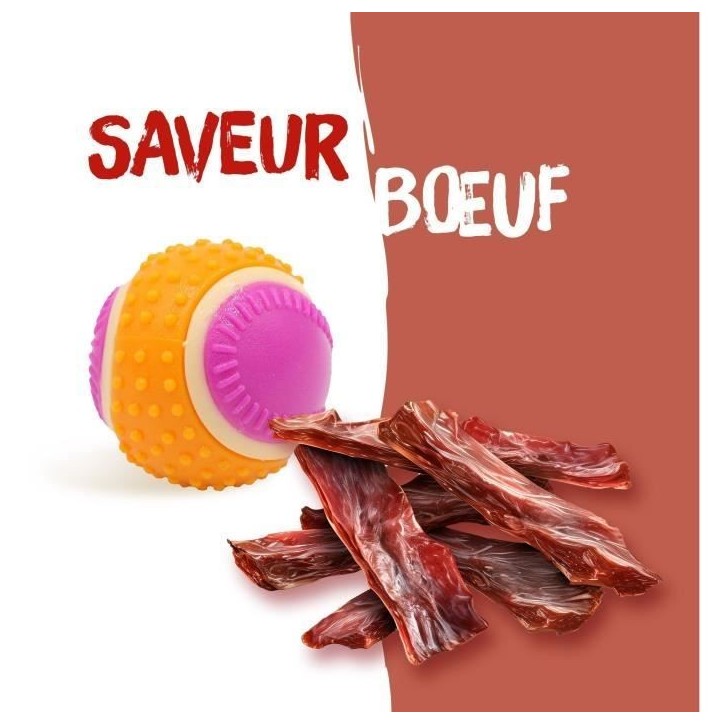Balle pour chien - AIMÉ - 5 en 1 Saveur Boeuf