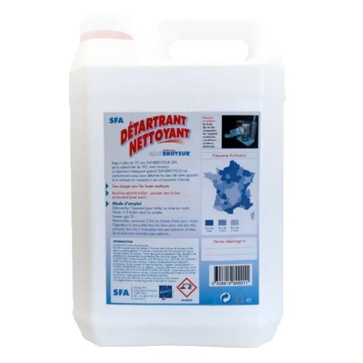 Détartrant nettoyant pour produits SFA - SFA - 5 litres Détartrant nettoyant pour produits SFA - SFA - 5 litres