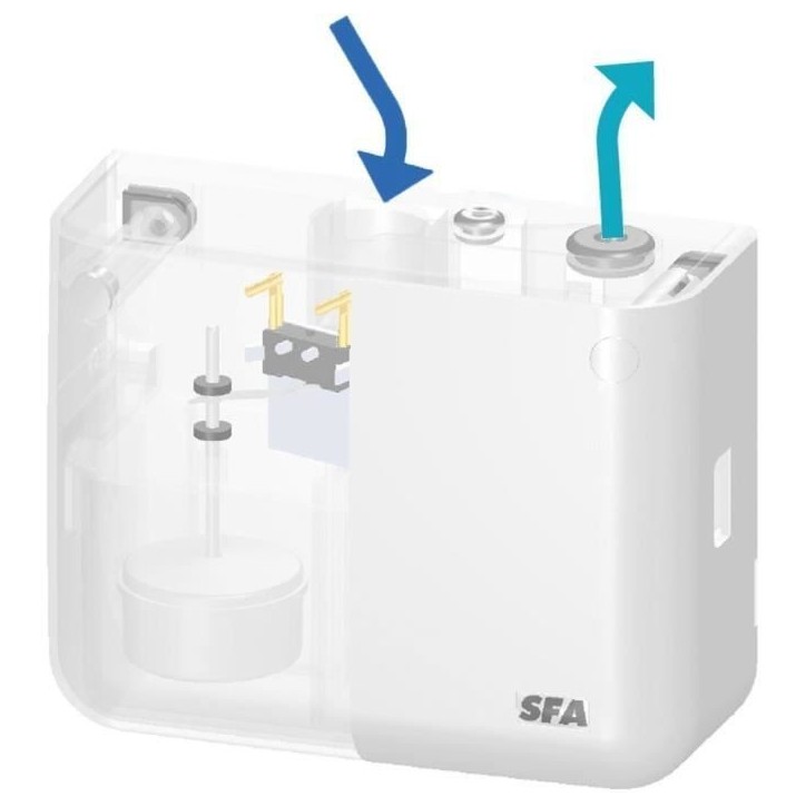 Pompe de relevage de condensats - SFA - Sanicondens Clim Deco - 23 dBA Pompe de relevage de condensats - SFA - Sanicondens Clim Deco - 23 dBA