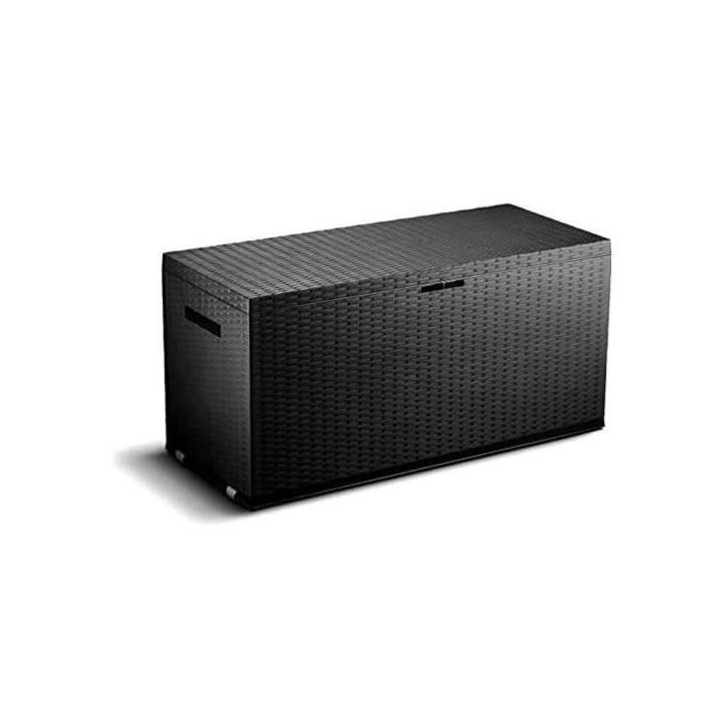 TOOD Malle / coffre de rangement en résine - 350 L - 120 x 52 x 60 cm - Gris anthracite TOOD Malle / coffre de rangement en résine - 350 L - 120 x 52 x 60 cm - Gris anthracite