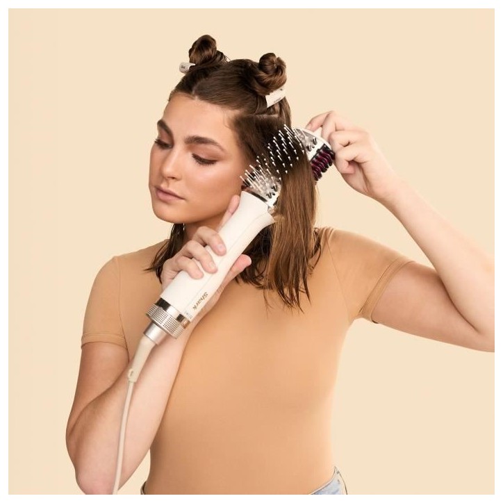Brosse coiffante Shark Brosse chauffante et peigne lissant Shark SmoothStyle Blanc Argent Brosse coiffante Shark Brosse chauffante et peigne lissant Shark SmoothStyle Blanc Argent