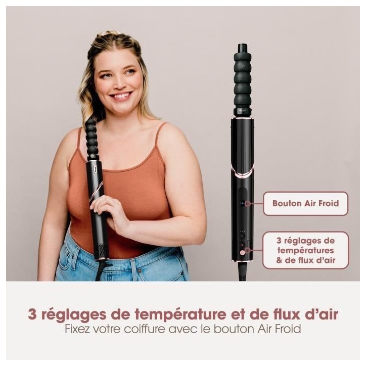 Seche-cheveux & styler soufflant 2 en 1- SHARK FLEXSTYLE - HD426EU - 3 accessoires - Noir et rose gold - 1400 W Seche-cheveux & styler soufflant 2 en 1- SHARK FLEXSTYLE - HD426EU - 3 accessoires - Noir et rose gold - 1400 W