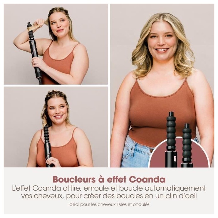 Seche-cheveux & styler soufflant 2 en 1- SHARK FLEXSTYLE - HD426EU - 3 accessoires - Noir et rose gold - 1400 W Seche-cheveux & styler soufflant 2 en 1- SHARK FLEXSTYLE - HD426EU - 3 accessoires - Noir et rose gold - 1400 W