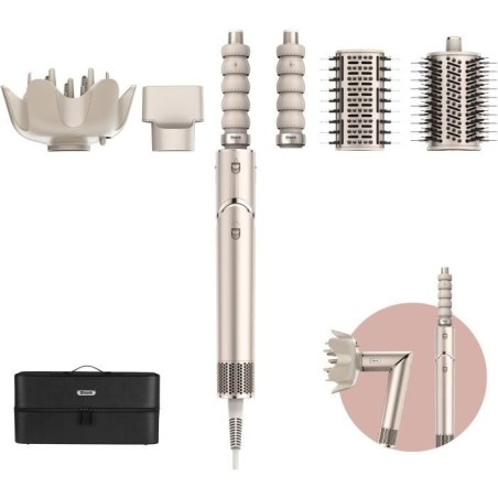 Seche-cheveux & styler 2 en 1 - SHARK FLEXSTYLE - HD446SLEU - 5 access