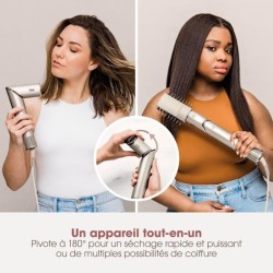 Seche-cheveux & styler 2 en 1 - SHARK FLEXSTYLE - HD446SLEU - 5 access
