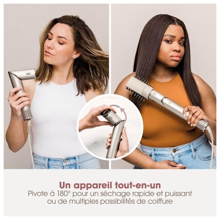 Seche-cheveux & styler 2 en 1 - SHARK FLEXSTYLE - HD446SLEU - 5 accessoires - Champagne - 1400 W- Edition 2024 Seche-cheveux & styler 2 en 1 - SHARK FLEXSTYLE - HD446SLEU - 5 accessoires - Champagne - 1400 W- Edition 2024