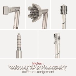 Seche-cheveux & styler 2 en 1 - SHARK FLEXSTYLE - HD446SLEU - 5 access