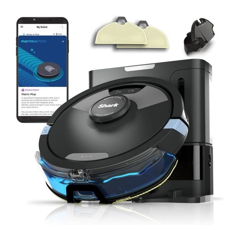Shark Matrix Plus RV2620WAEU - Robot Aspirateur et Laveur auto-vidant Shark Matrix Plus RV2620WAEU - Robot Aspirateur et Laveur auto-vidant
