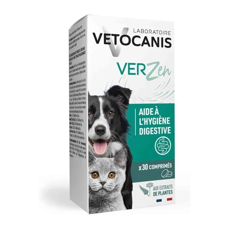Comprimés contre les vers intestinaux - VETOCANIS - VerZen - Pour chi Comprimés contre les vers intestinaux - VETOCANIS - VerZen - Pour chi