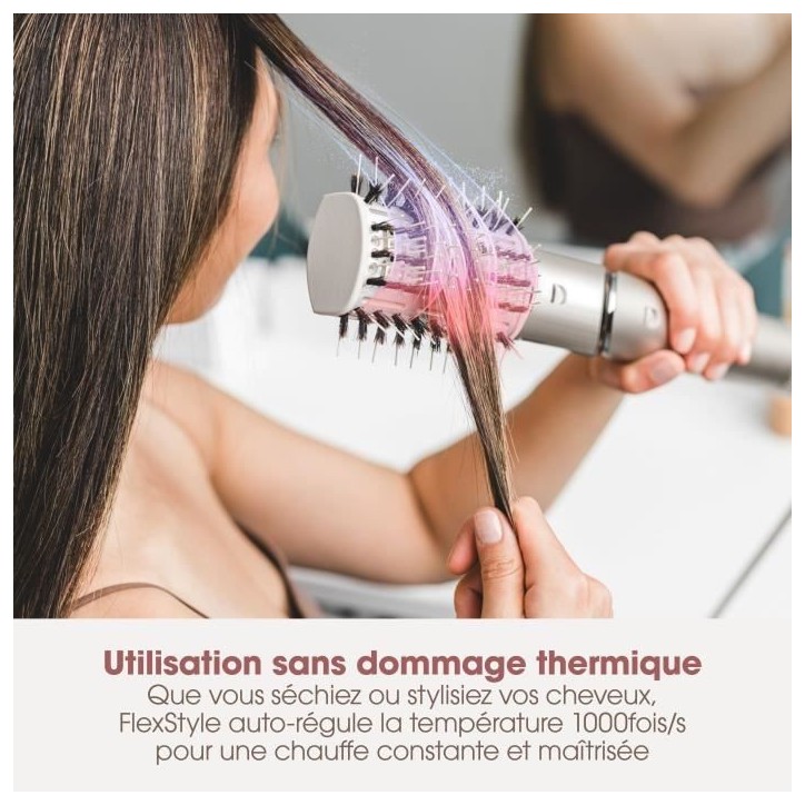 Seche-cheveux & styler soufflant 2 en 1- SHARK FLEXSTYLE - HD426SLEU - 3 accessoires - Champagne - 1400 W Seche-cheveux & styler soufflant 2 en 1- SHARK FLEXSTYLE - HD426SLEU - 3 accessoires - Champagne - 1400 W