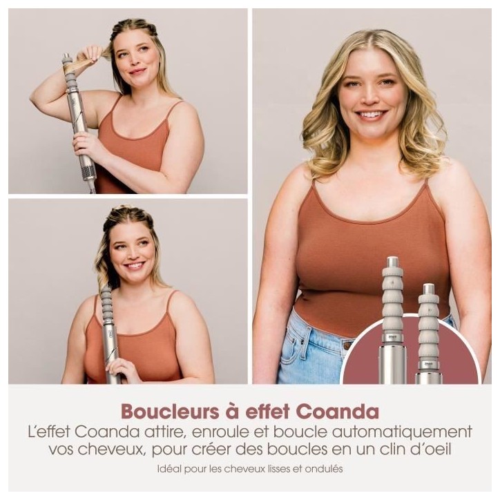 Seche-cheveux & styler soufflant 2 en 1- SHARK FLEXSTYLE - HD426SLEU - 3 accessoires - Champagne - 1400 W Seche-cheveux & styler soufflant 2 en 1- SHARK FLEXSTYLE - HD426SLEU - 3 accessoires - Champagne - 1400 W