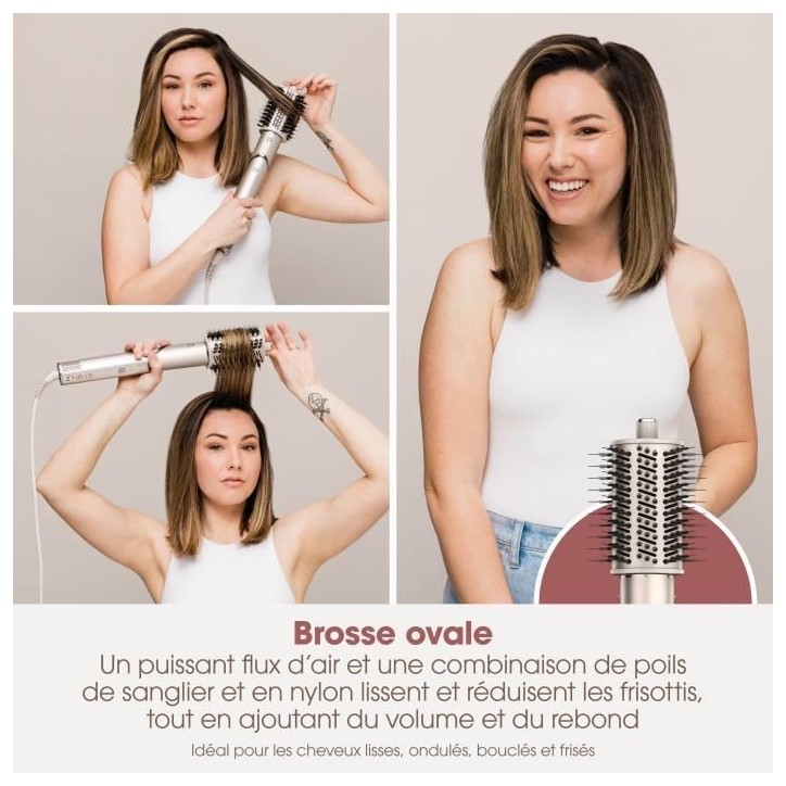 Seche-cheveux & styler soufflant 2 en 1- SHARK FLEXSTYLE - HD426SLEU - 3 accessoires - Champagne - 1400 W Seche-cheveux & styler soufflant 2 en 1- SHARK FLEXSTYLE - HD426SLEU - 3 accessoires - Champagne - 1400 W