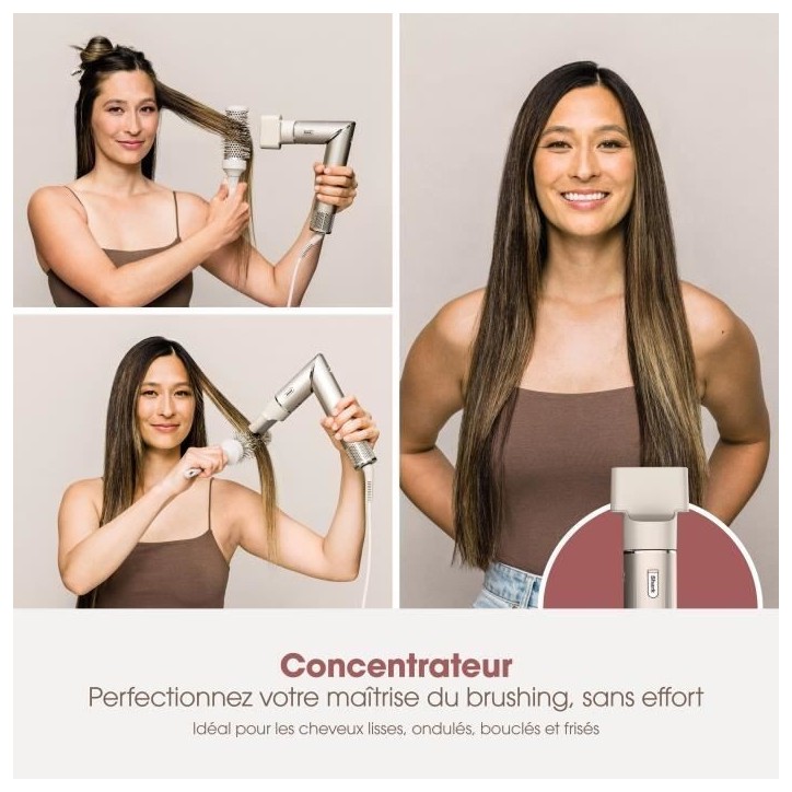 Seche-cheveux & styler soufflant 2 en 1- SHARK FLEXSTYLE - HD426SLEU - 3 accessoires - Champagne - 1400 W Seche-cheveux & styler soufflant 2 en 1- SHARK FLEXSTYLE - HD426SLEU - 3 accessoires - Champagne - 1400 W