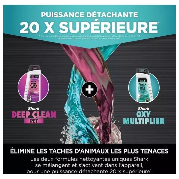 SHARK PX250EUT StainStriker Détacheur HairPro Pet - Moquettes, tapis, meubles, escaliers les voitures - 450W - 1,2 L - 1,26 m SHARK PX250EUT StainStriker Détacheur HairPro Pet - Moquettes, tapis, meubles, escaliers les voitures - 450W - 1,2 L - 1,26 m
