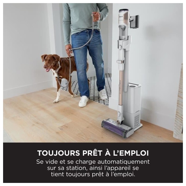 SHARK IW3612EU - Aspirateur Balai sans fil - 240 W - Vidage automatique 2 L - 4 capteurs - 3 modes d'aspiration - Noir /Argent SHARK IW3612EU - Aspirateur Balai sans fil - 240 W - Vidage automatique 2 L - 4 capteurs - 3 modes d'aspiration - Noir /Argent