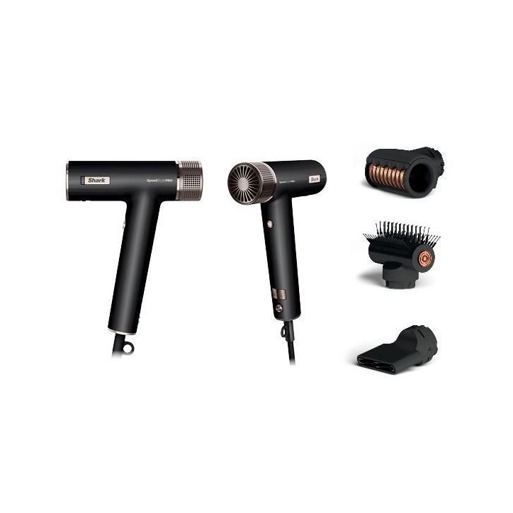 Seche-cheveux - Shark - HD731EU - SpeedStyle Pro 3-en-1 - 1750 W - Mode Bouclier du Cuir Chevelu