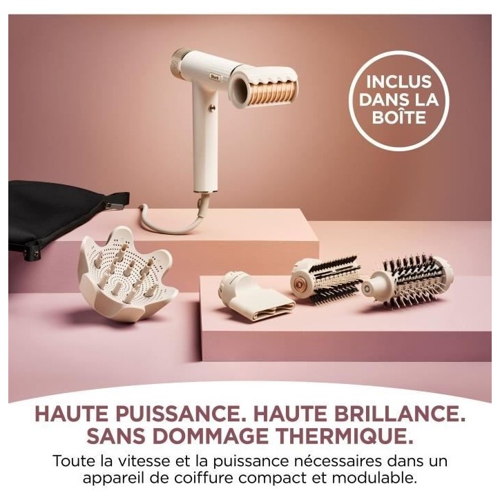 Seche-cheveux - SHARK - SpeedStyle HD352EU - Boucleur & RapidGloss - Séchage rapide - Etui de rangement - 1700 W