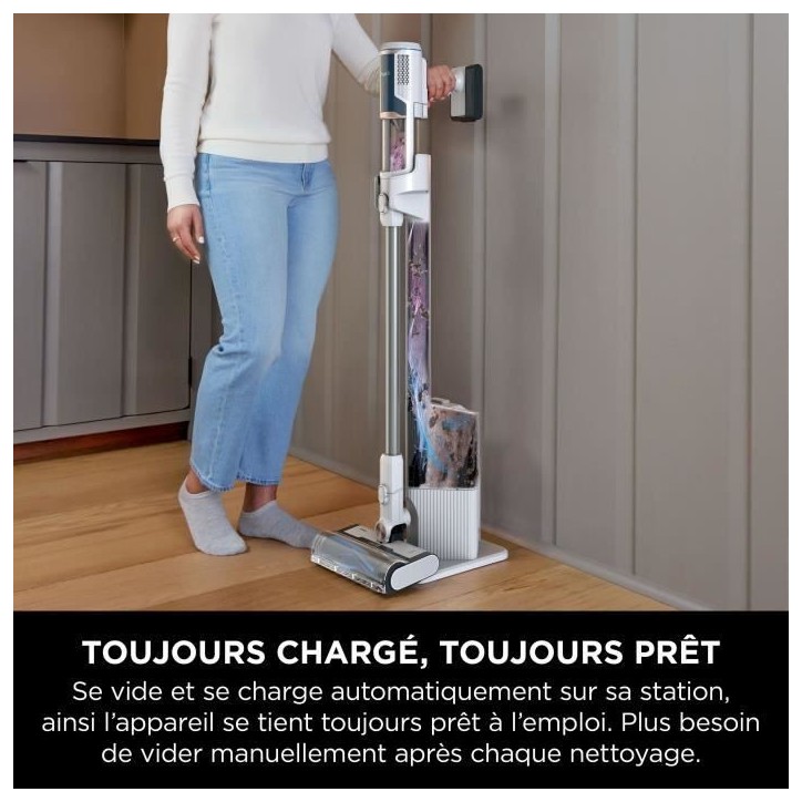 SHARK BU3521EU - Aspirateur Balai sans fil - 181 W - Vidage automatique - 3 modes d'aspiration SHARK BU3521EU - Aspirateur Balai sans fil - 181 W - Vidage automatique - 3 modes d'aspiration