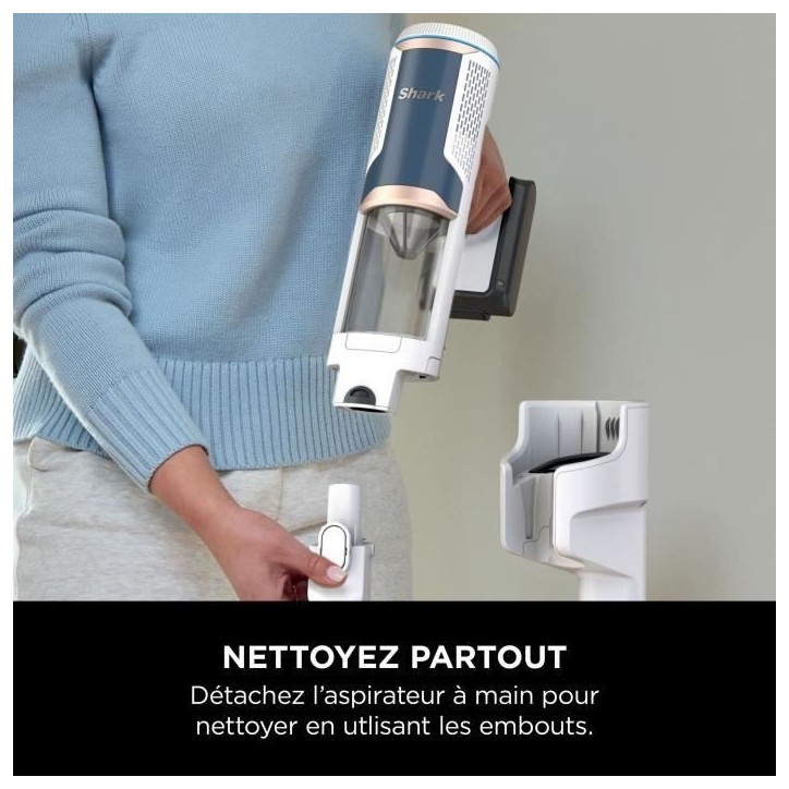 SHARK BU3521EU - Aspirateur Balai sans fil - 181 W - Vidage automatique - 3 modes d'aspiration SHARK BU3521EU - Aspirateur Balai sans fil - 181 W - Vidage automatique - 3 modes d'aspiration