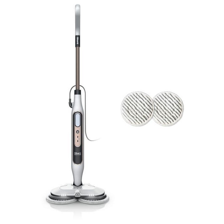 SHARK S8201EU Steam Mop - Balai Vapeur Automatique - 2 tampons rotatifs - 3 réglages vapeur - Elimine taches et saleté SHARK S8201EU Steam Mop - Balai Vapeur Automatique - 2 tampons rotatifs - 3 réglages vapeur - Elimine taches et saleté