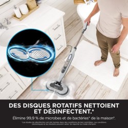 SHARK S8201EU Steam Mop - Balai Vapeur Automatique - 2 tampons rotatif