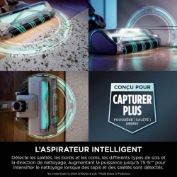 Aspirateur Balai - Shark Power Detect IP3251EUT - Base de vidage autom