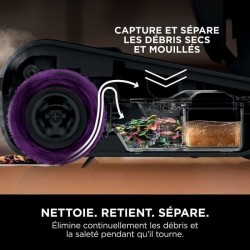 Shark SteamPickUp SD200EU - Balai Vapeur 3-en-1 pour sols durs - Sépa