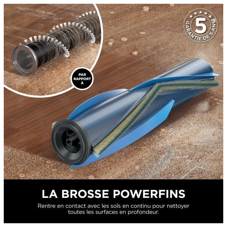 SHARK PowerPro IZ380EU - Aspirateur Balai sans fil - Léger et Flexible - Technologie FloorDetect - Anti-emmelement