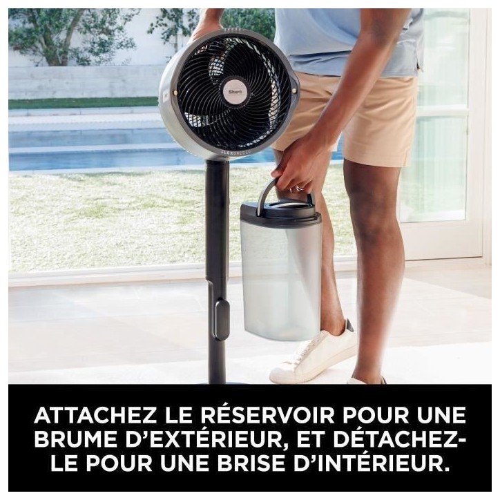Ventilateur brumisateur - SHARK - FA300EU - Intérieur et extérieur - FlexBreeze ProMist