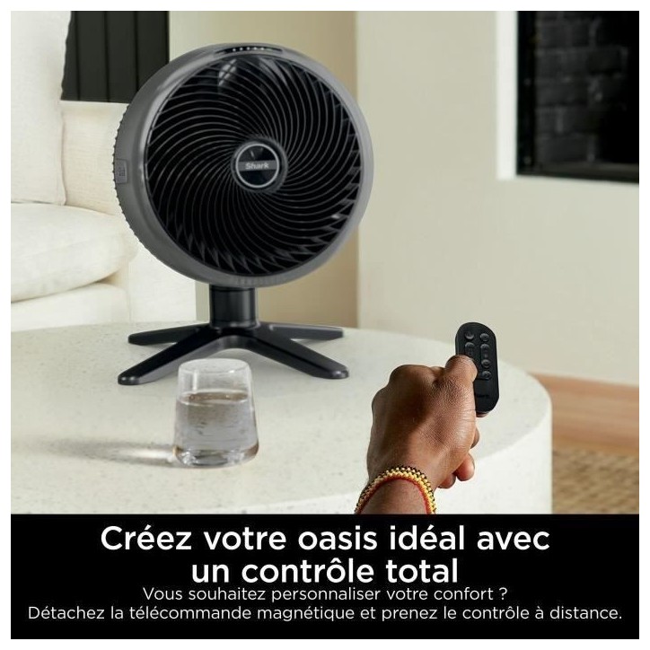 Ventilateur de table - SHARK - FA150EU - Avec ou sans fil - FlexBreeze TableMate