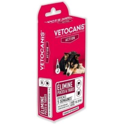 Pipette Fiprocanis - VETOCANIS - Pour Chiens Moyens - 134 mg