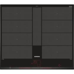 Table induction - SIEMENS - IQ700 - 4 foyers - 60 cm - Noir - Dual Lig