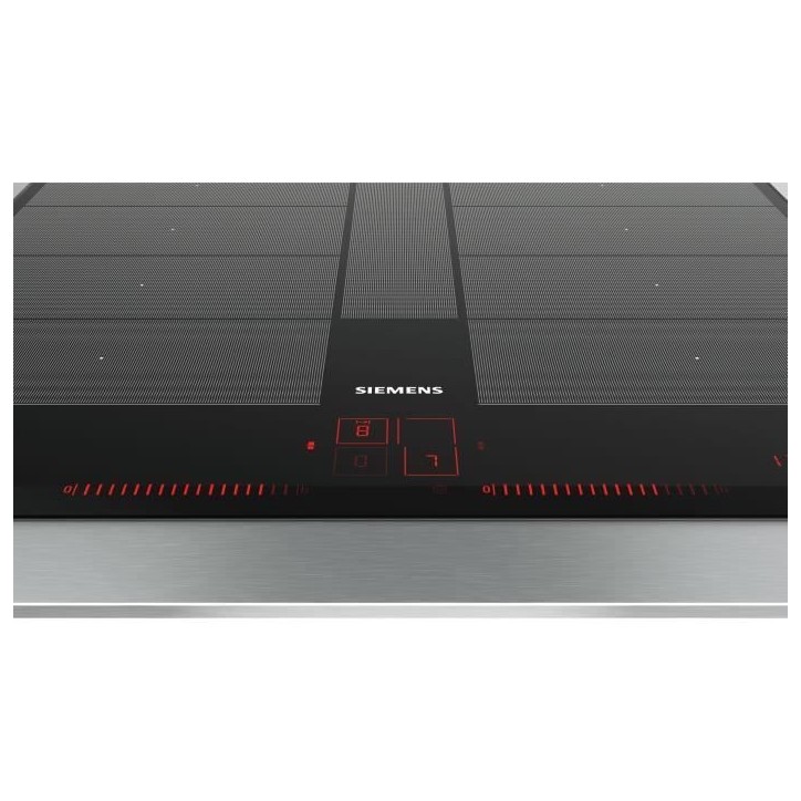 Table induction - SIEMENS - IQ700 - 4 foyers - 60 cm - Noir - Dual LightSlider