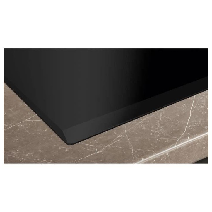 Table induction - SIEMENS - IQ700 - 4 foyers - 60 cm - Noir - Dual LightSlider