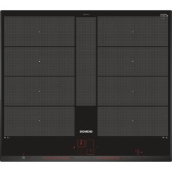 Table induction - SIEMENS - IQ700 - 4 foyers - 60 cm - Noir - Dual Lig