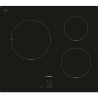Table induction 60 cm - Bosch Série 2 - 3 foyers - Noir - Touch Selec