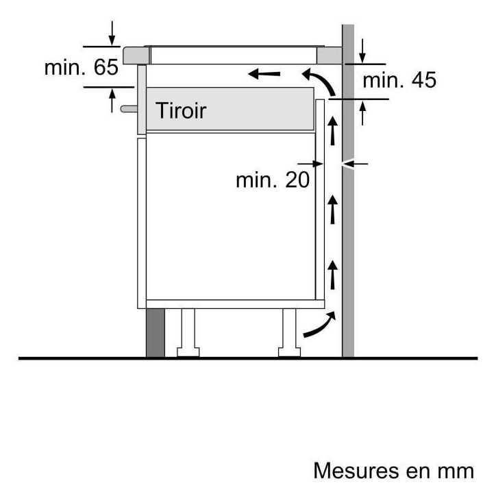 Table induction 60 cm - Bosch Série 2 - 3 foyers - Noir - Touch Select - H5,1 x L59,2 x P52,2 cm - PUC611AA5E Table induction 60 cm - Bosch Série 2 - 3 foyers - Noir - Touch Select - H5,1 x L59,2 x P52,2 cm - PUC611AA5E