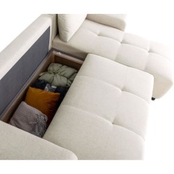 Canapé d'angle convertible réversible - 3 places - SIERRA - Avec cof