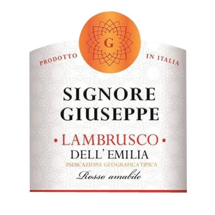 Lambrusco Rouge - Signore Giuseppe - Vin pétillant - 75 cl Lambrusco Rouge - Signore Giuseppe - Vin pétillant - 75 cl